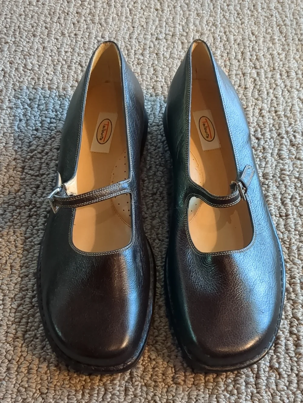 NWOT Talbots Leather Mary Jane's Made In Brazil